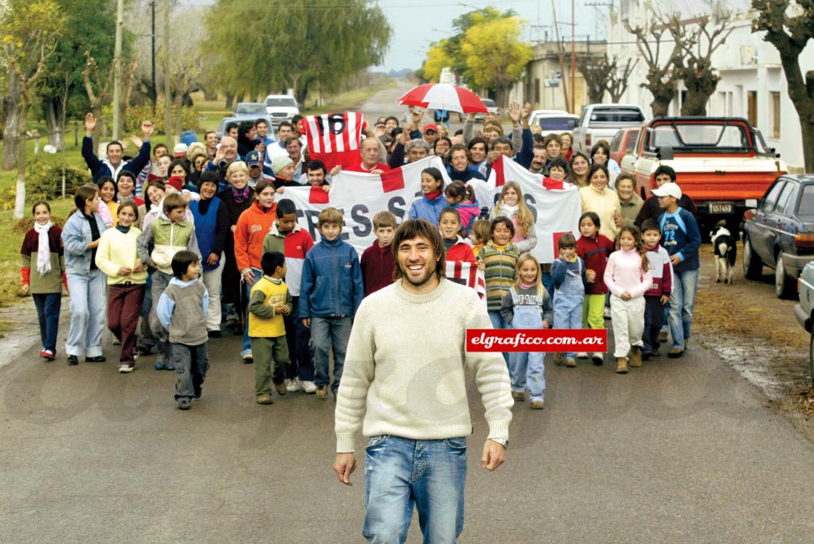 Imagen Una muestra de cariño de la gente que lo vio nacer.