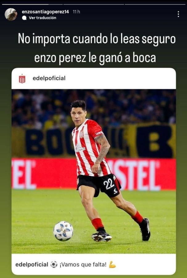 Imagen El hijo de Enzo Pérez y la chicana para el Xeneize.