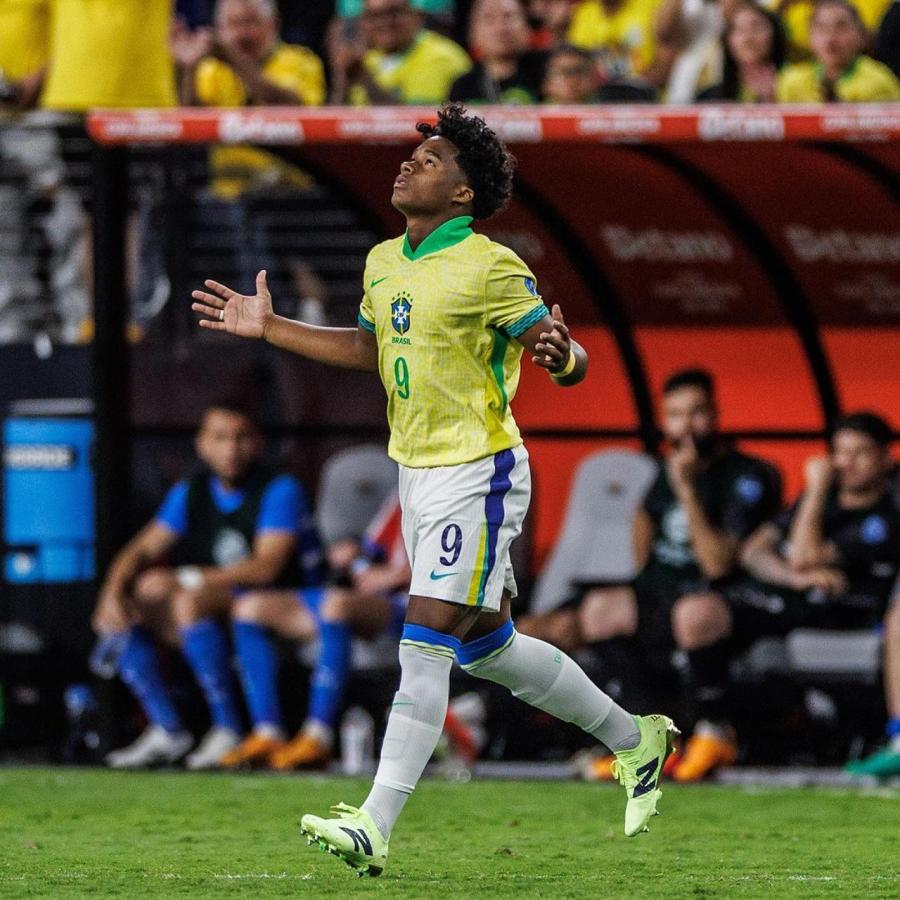 Imagen Endrick jugará su primer partido como titular en Brasil.