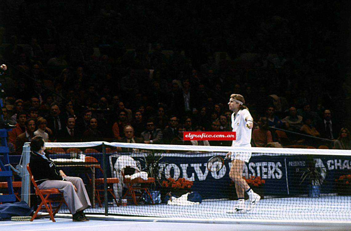 Imagen Borg y su protesta en el partido frente a McEnroe.