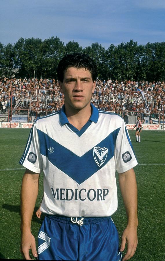 Imagen Cara de nene en 1991, año en que debutó en Vélez.