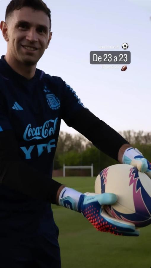 Imagen La publicación de la Selección Argentina con el guiño del Dibu Martínez.