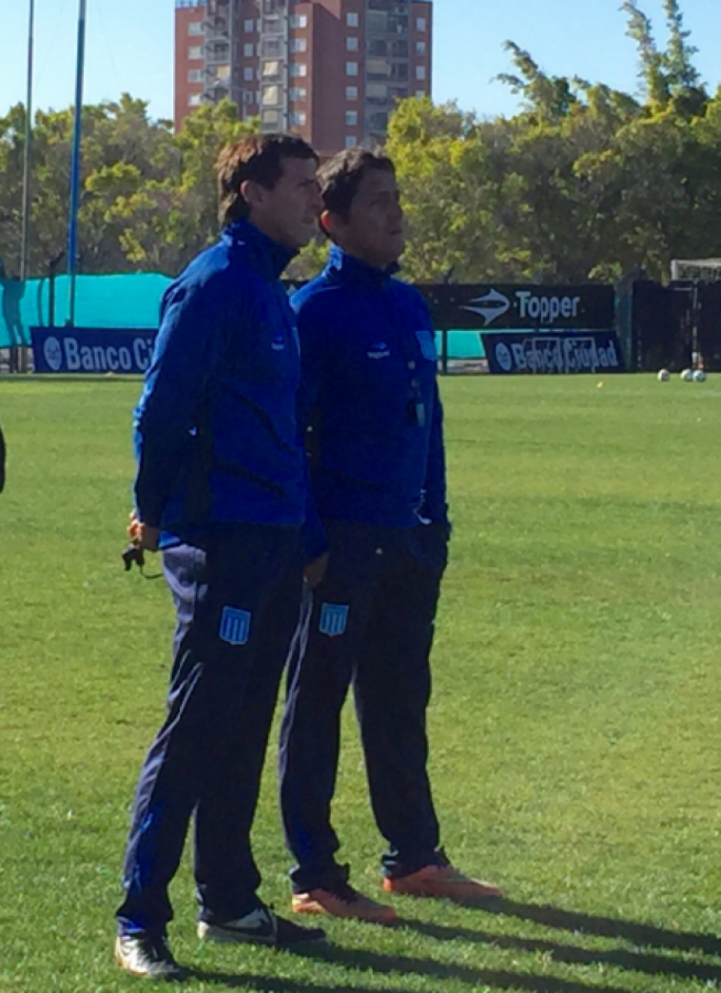 Imagen UBEDA Y FLEITA, esta mañana en el entrenamiento de la Academia. 