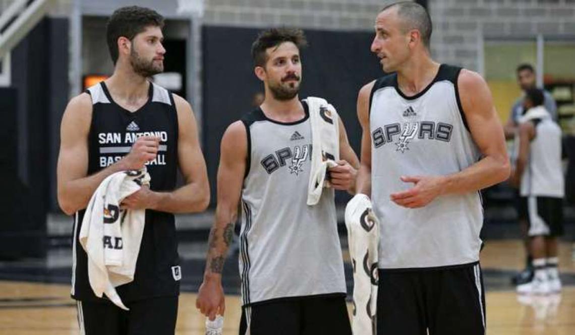 Imagen Los 3 argentinos, en una práctica