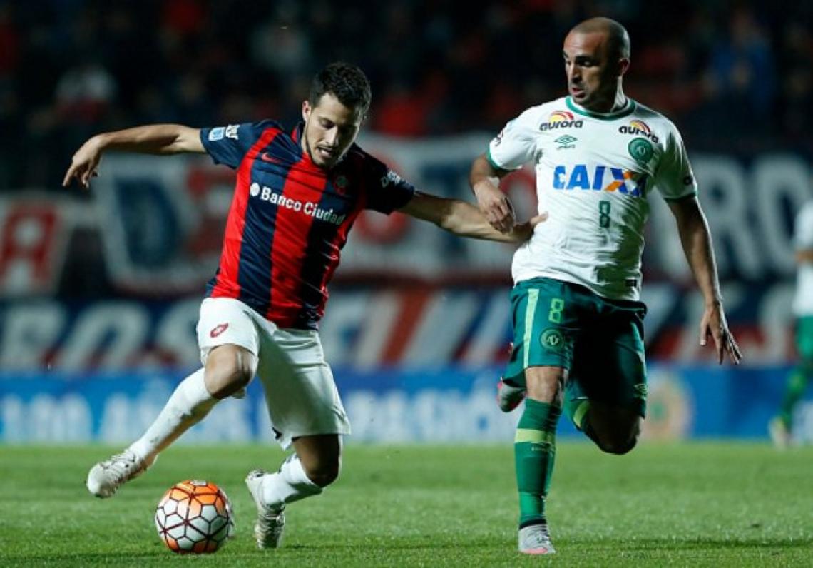 Imagen Blanco, jugando ante el Chapecoense