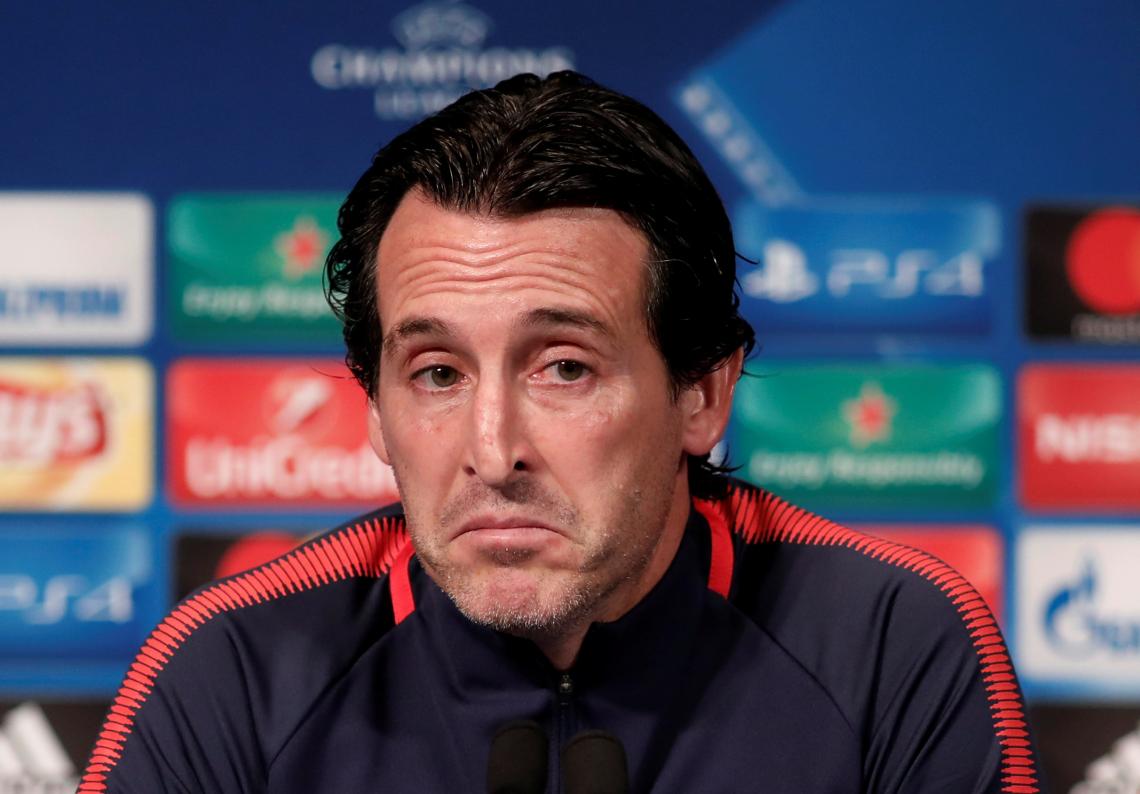 Imagen Unai Emery, en conferencia.