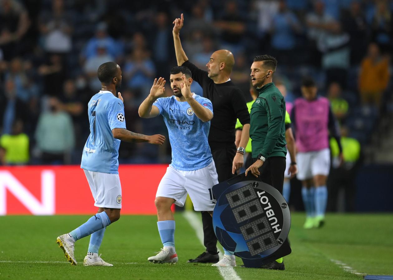 Imagen El momento de Agüero. El Kun entró al minuto 76 en lugar de Sterling. Foto: @LigaDeCampeones