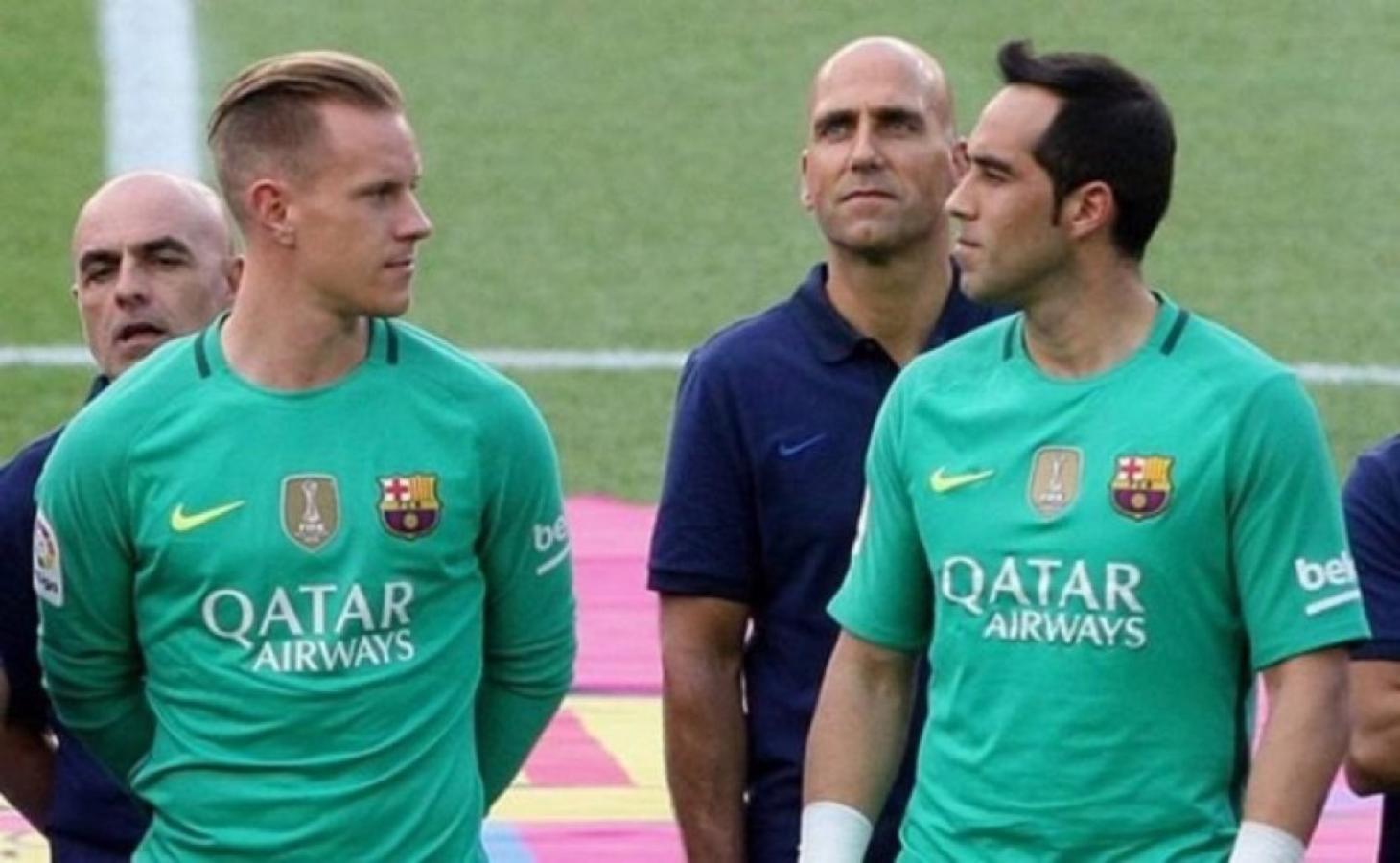 Imagen Bravo y Ter Stegen fueron compañeros en el club catalán y ambos llegaron en 2014.