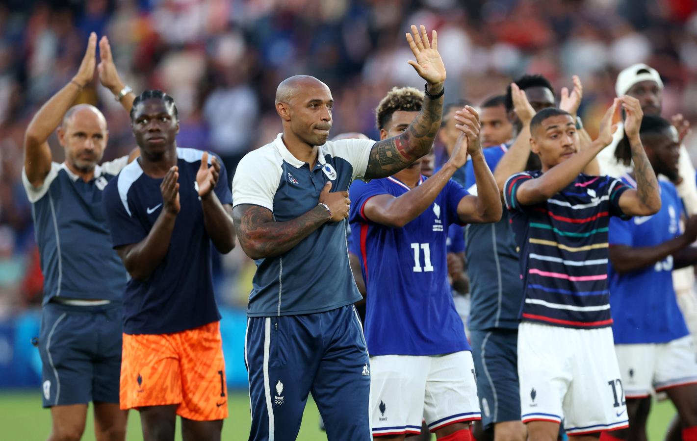 Imagen Henry valoró de todos modos la medalla de plata obtenida por Francia en fútbol.