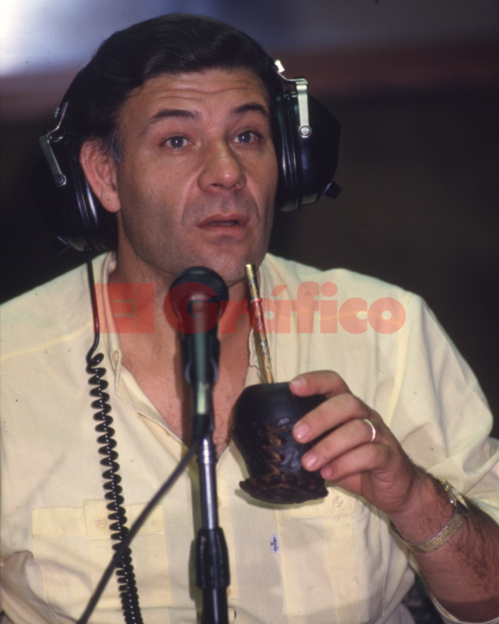 Imagen Víctor Hugo Morales en pleno relato.