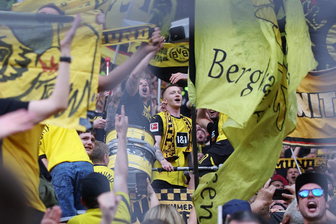 Imagen Marco Reus, un hincha más de Borussia Dortmund (AFP).