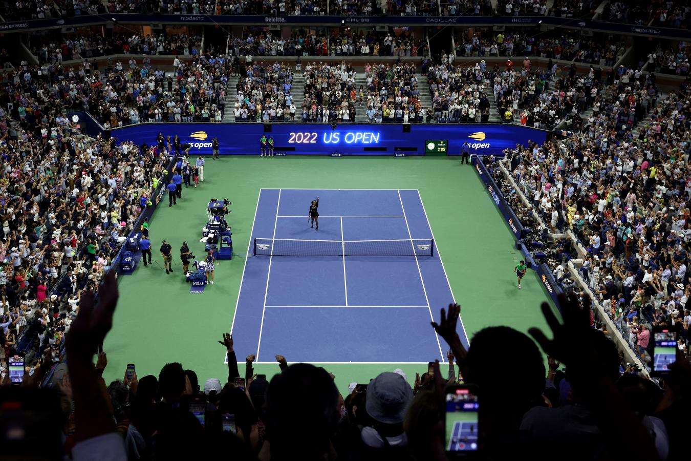 Imagen La cancha central Arthur Ashe en el complejo Billie Jean King Tennis Center, testigo de la última función de Serena Williams (JAMIE SQUIRE / GETTY IMAGES NORTH AMERICA / Getty Images via AFP)