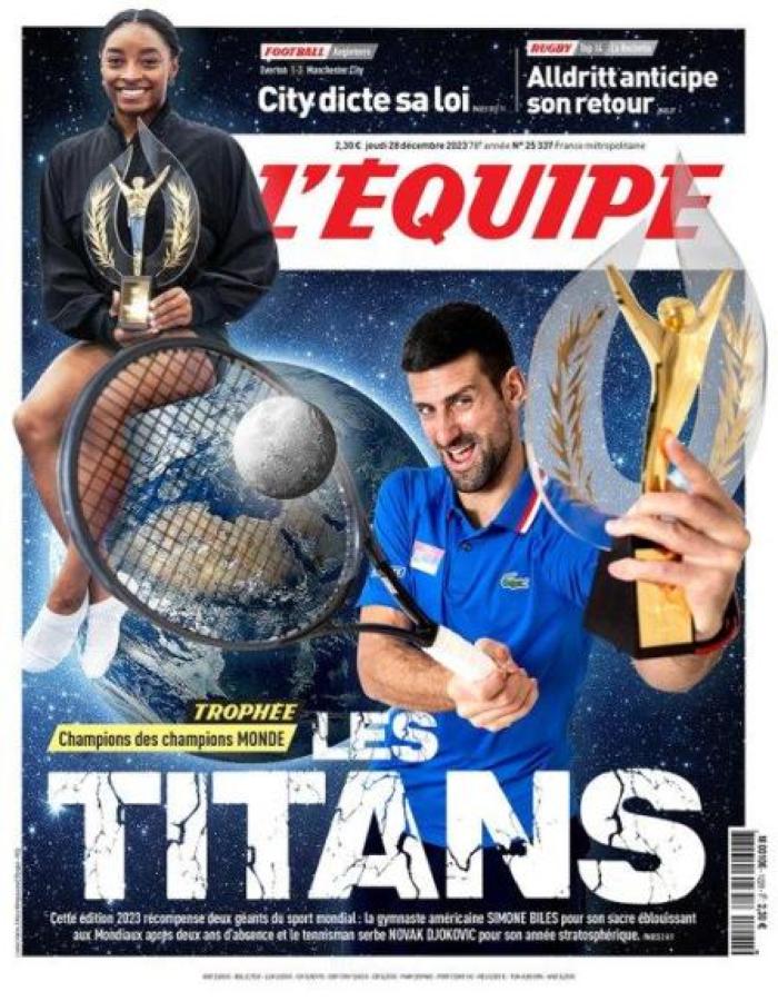 Imagen La portada de L'Equipe de 2023