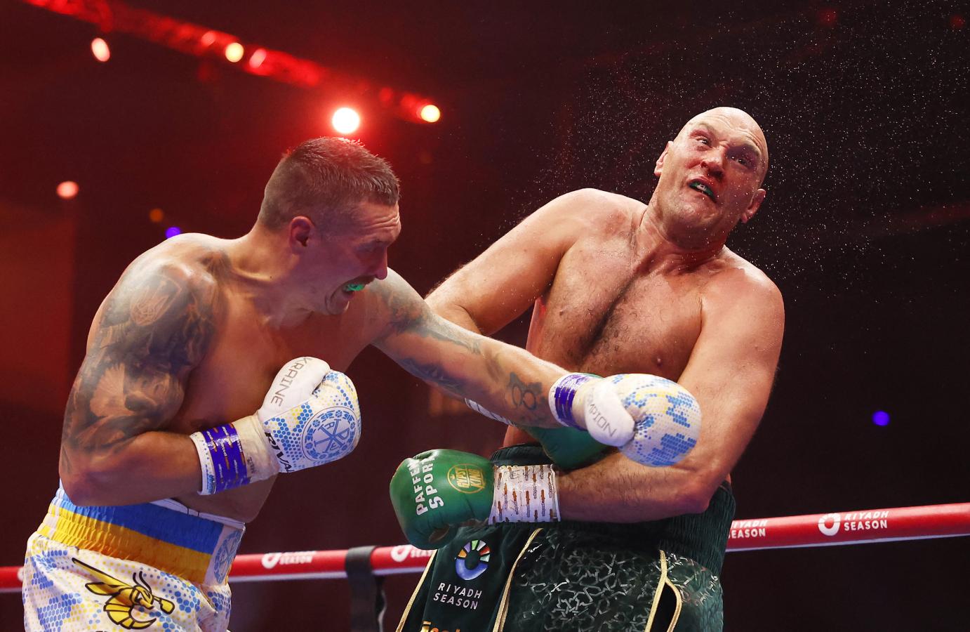 Imagen Usyk, el primer campeón absoluto de los pesados en la era de los 4 cinturones.