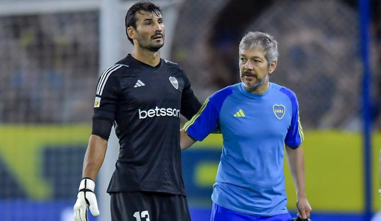 Imagen de Incertidumbre en el arco de Boca: Javier García, en duda ante Estudiantes