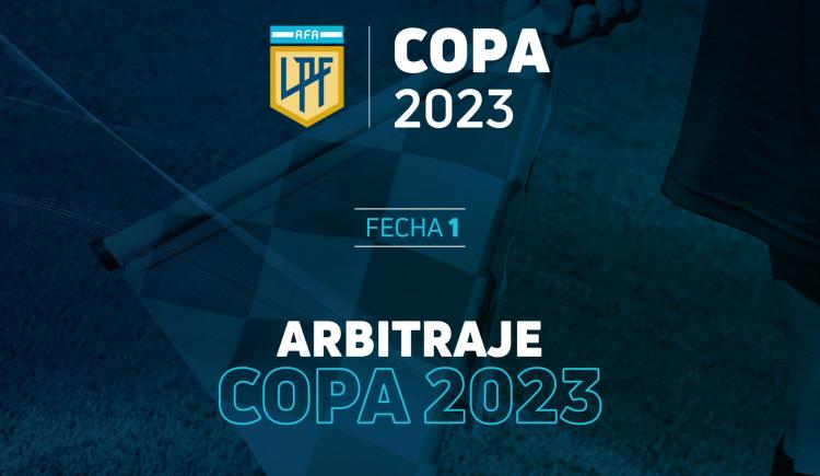 Imagen de Copa de la Liga: árbitros confirmados para la fecha 1