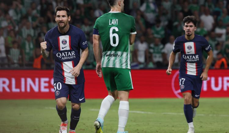 Imagen de Gol y asistencia de Messi en el triunfo del PSG en Israel