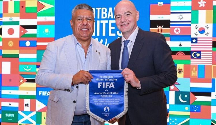 Imagen de Chiqui Tapia confirmó que la AFA elevará un reclamo a la FIFA por lo sucedido ante Marruecos