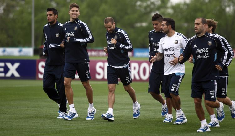 Imagen de Primer entrenamiento de Argentina