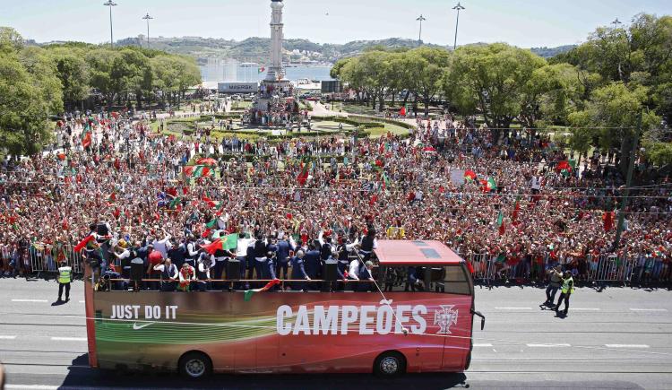 Imagen de El campeón llegó a Portugal