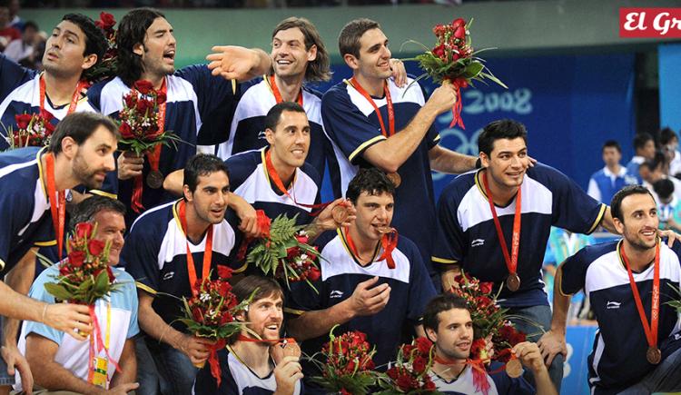 Imagen de 2008. Bronce en básquet masculino