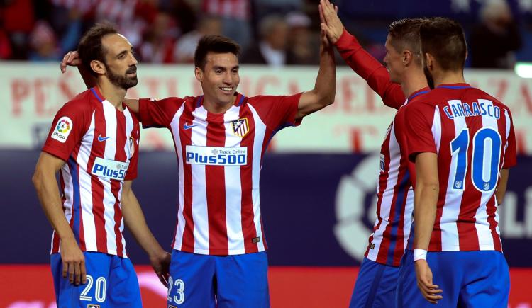 Imagen de Gaitán le dio el triunfo al Atlético Madrid