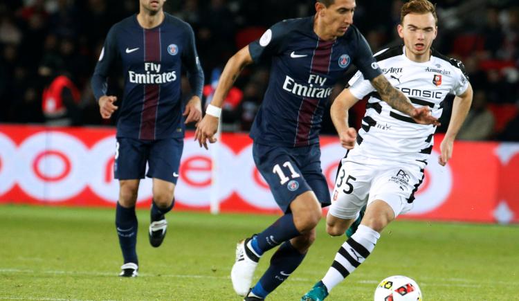 Imagen de Di María, titular en el triunfo del PSG