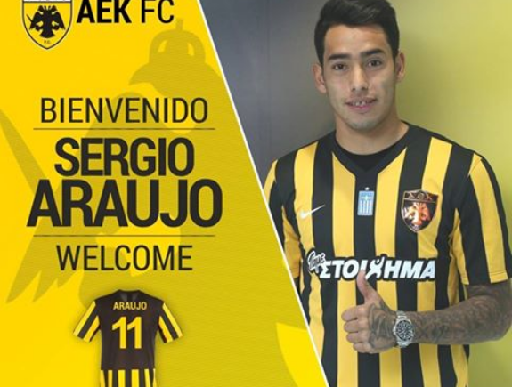 Imagen de Sergio Araujo, nuevo refuerzo del AEK Atenas