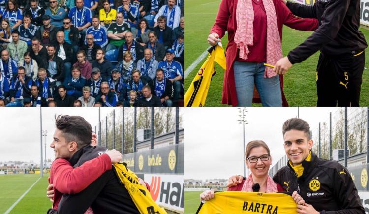 Imagen de Divertido encuentro de Bartra con la hincha del Dortmund