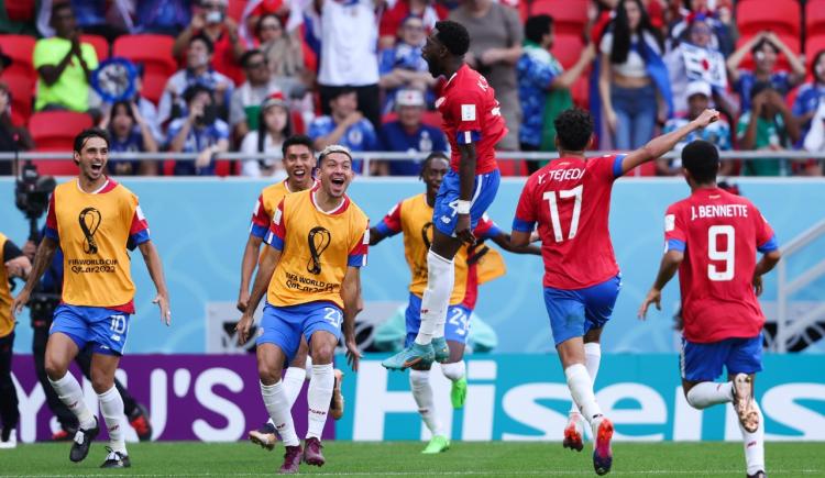 Imagen de Costa Rica sorprendió a Japón y le dio una mano a Alemania