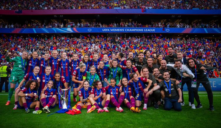 Imagen de Con goles de Putellas y Bonmatí, Barcelona se consagró bicampeón de la Champions League Femenina