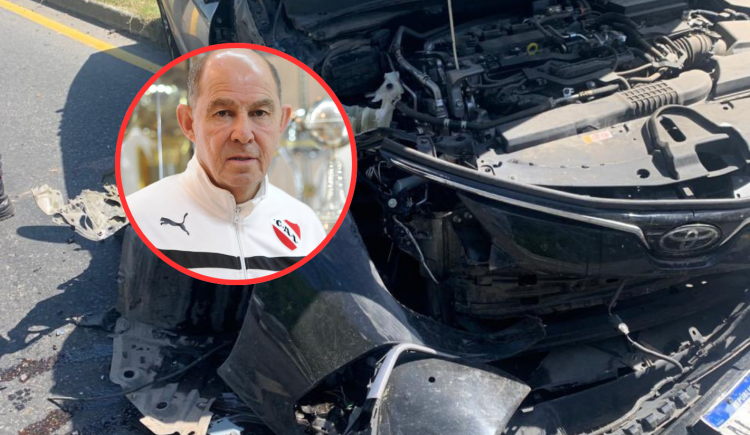 Imagen de Ricardo Bochini sufrió un accidente automovilístico