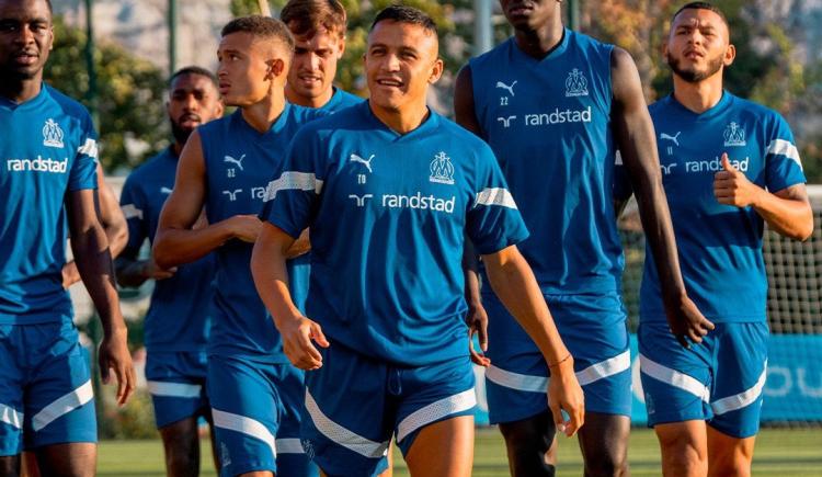 Imagen de Primer día de entrenamiento de Alexis Sánchez en Marsella