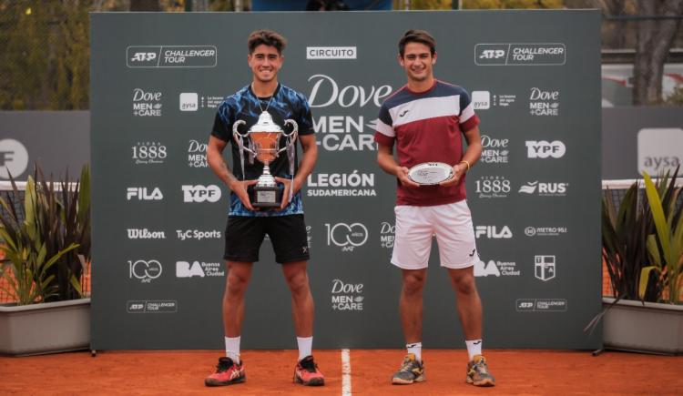 Imagen de Francisco Comesaña, campeón del Challenger del Tenis Club Argentino