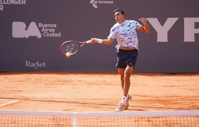 Imagen de Burruchaga, el vencedor argentino en la jornada diurna del YPF Buenos Aires Challenger 2024