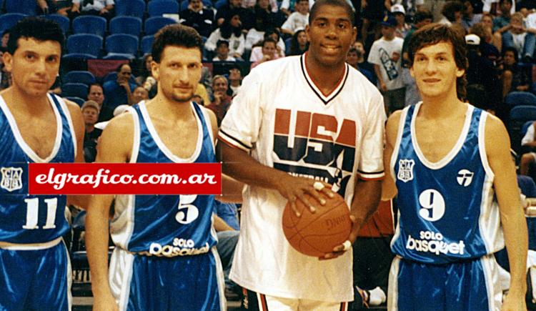 Imagen de 1992. Argentina vs. NBA