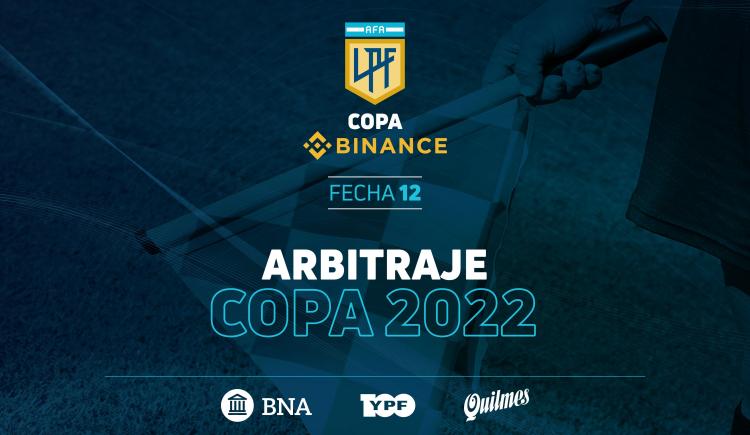 Imagen de Árbitros de la fecha 12 de la Copa de la Liga