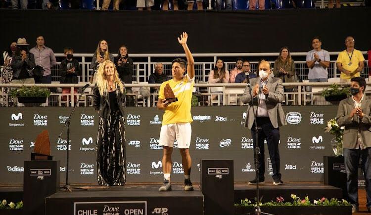 Imagen de SEBASTIÁN BAÉZ PERDIÓ LA FINAL DEL ATP DE SANTIAGO DE CHILE ANTE EL ESPAÑOL MARTÍNEZ