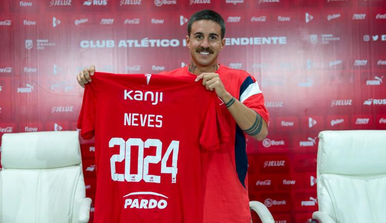 Imagen de Independiente presentó a Gabriel Neves